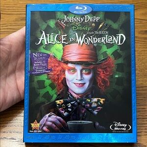 Disney Alice in Wonderland Blu-ray with Blue and Green Cover